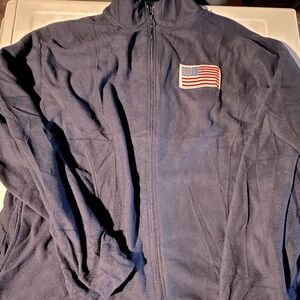 American Flag Fleece Jacket